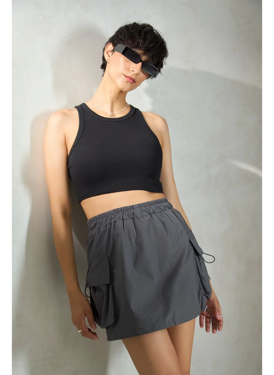 فيرجيو Virgio Women Pure Cotton Mini Balloon Skirt