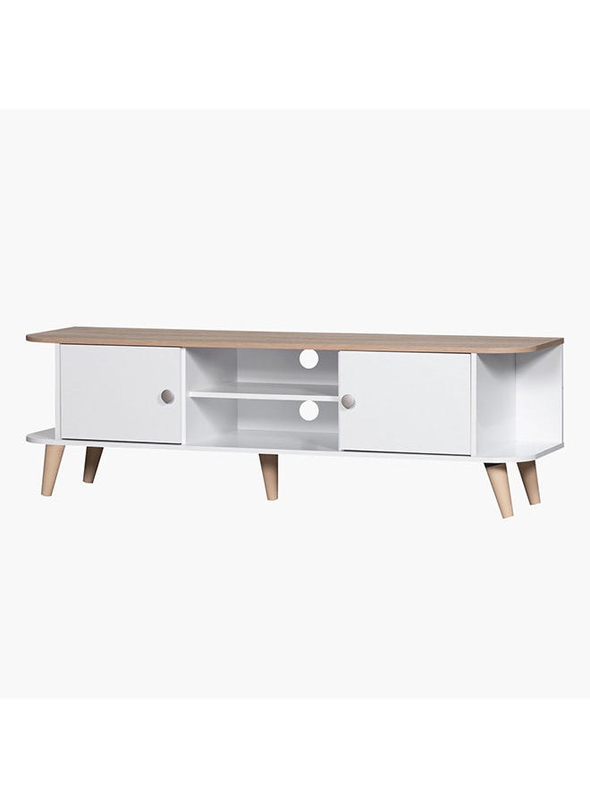 Home Box وحدة تلفاز سويدية 2 باب للتلفزيونات حتى 70 بوصة 49x160x40 سم  - Image 3