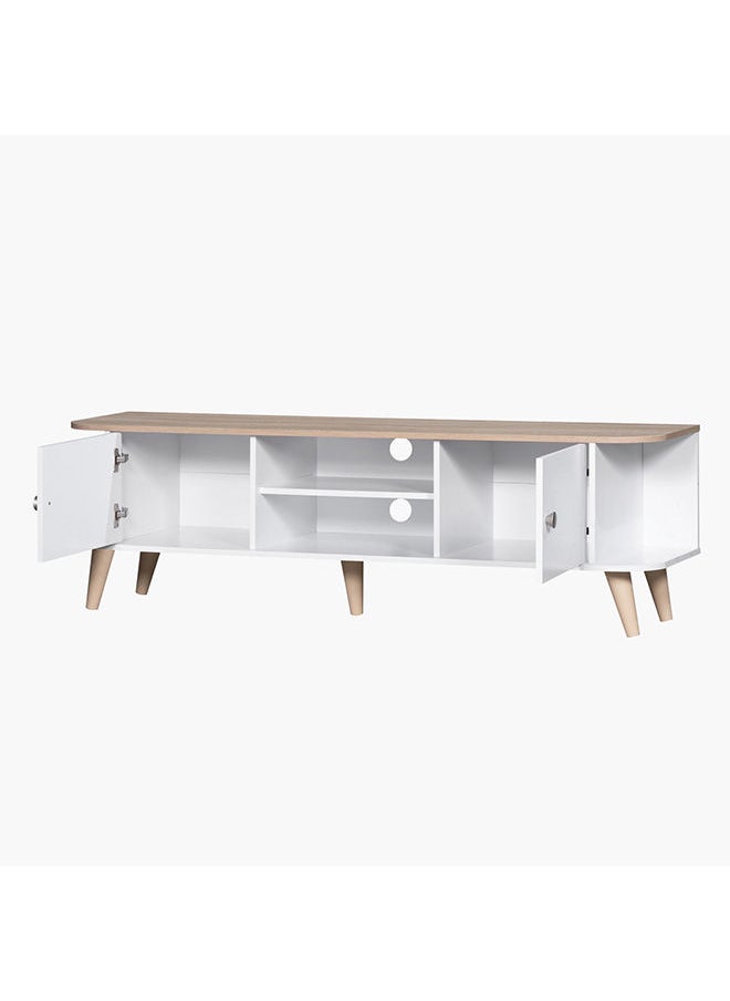 Home Box وحدة تلفاز سويدية 2 باب للتلفزيونات حتى 70 بوصة 49x160x40 سم  - Image 4