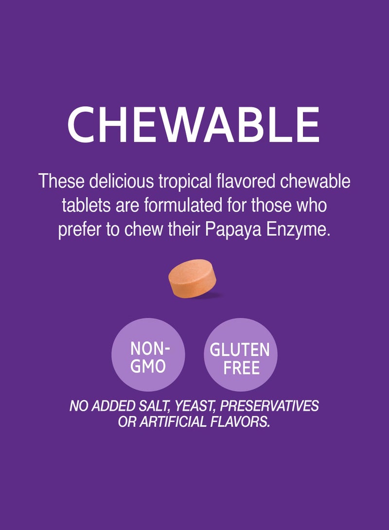 21st Century Papaya Enzyme Chewable 100 Tablets 3 Pack - Image 4