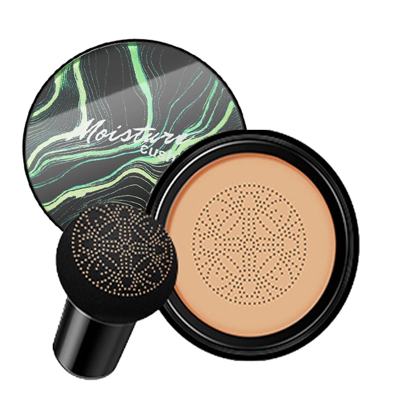 nvyue Air Cushion CC Cream Mushroom Head FoundationBB Cream Makeup FoundationMoisturizing ConcealerLong Lasting Full Coverage WaterproofEven Skin Tone for All Skin Types 4 Nude 20g 