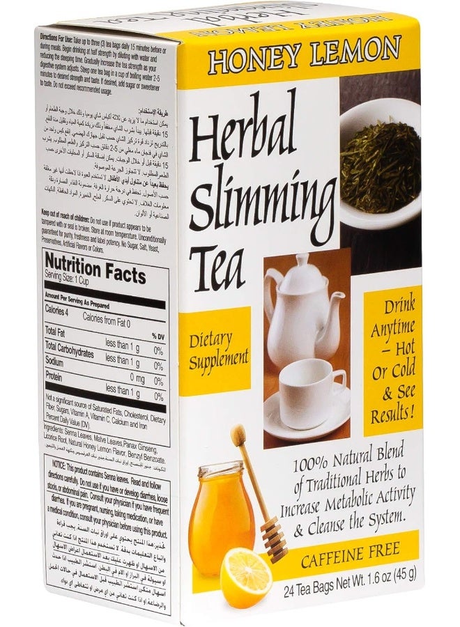 21st Century شاي التخسيس بالعسل والليمون 24 كيس شاي - Image 1