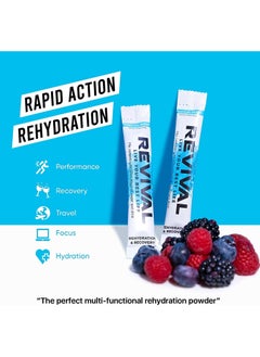 REVIVAL Revival Rapid Rehydration Electrolytes Powder Lemon & Lime 12 Sachet  - Image 3