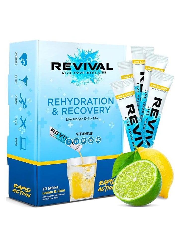 Revival Rapid Rehydration Electrolytes Powder Lemon & Lime 12 Sachet - pzsku/Z9E49296D20659F8928DCZ/45/_/1697445911/a2b3409a-3da4-4830-8019-ab966e5580e0