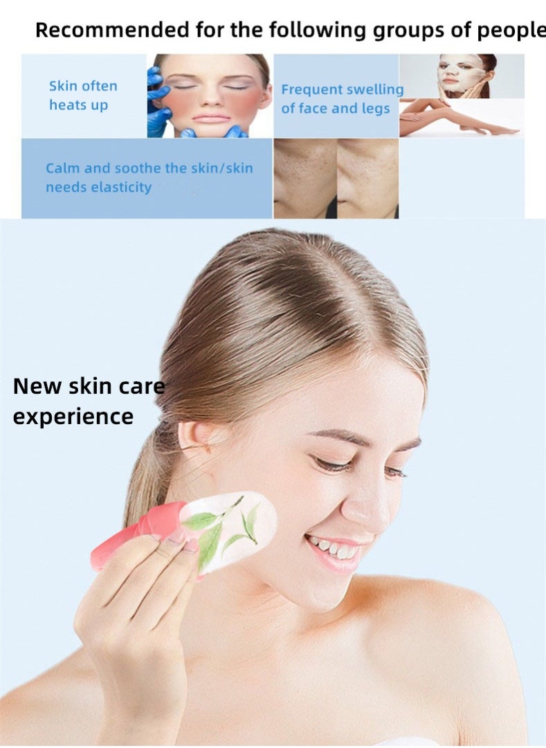 Generic Ice Cube Molds,Physical Cooling Ice Cubes,Ice Cubes Beauty,Ice Cubes for Freezing and Reducing Swelling,Reusable Ice Facial Food-Grade Leak-Proof Silicone for Eye Wrinkle,Ice Cube Molds For Sprain and Hair Removal Pain Relief  - Image 5