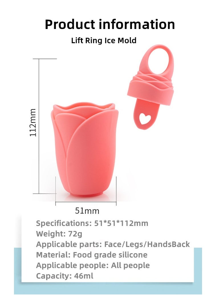 Generic Ice Cube Molds,Physical Cooling Ice Cubes,Ice Cubes Beauty,Ice Cubes for Freezing and Reducing Swelling,Reusable Ice Facial Food-Grade Leak-Proof Silicone for Eye Wrinkle,Ice Cube Molds For Sprain and Hair Removal Pain Relief  - Image 2