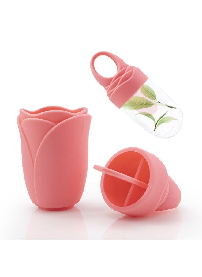 Generic Ice Cube Molds,Physical Cooling Ice Cubes,Ice Cubes Beauty,Ice Cubes for Freezing and Reducing Swelling,Reusable Ice Facial Food-Grade Leak-Proof Silicone for Eye Wrinkle,Ice Cube Molds For Sprain and Hair Removal Pain Relief  - Image 3