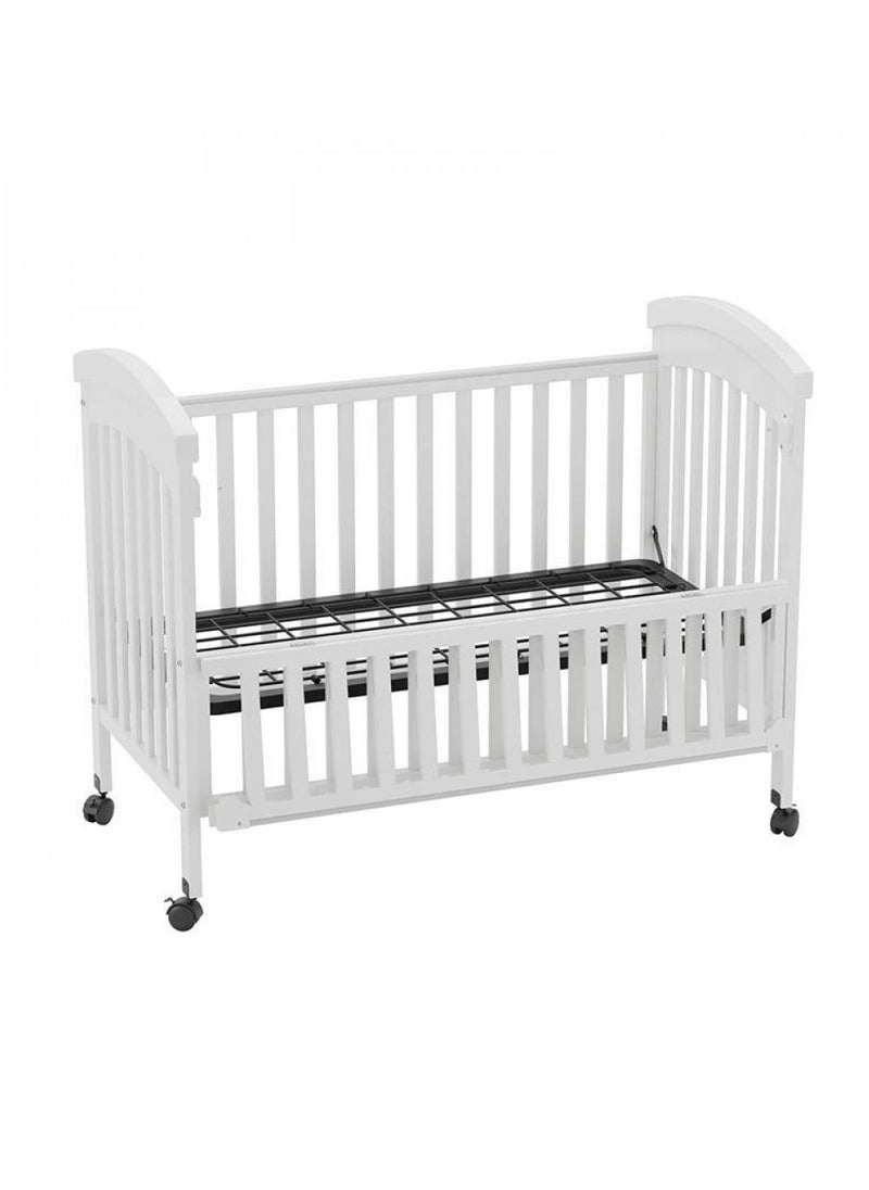 BABYCARA Wooden Babies Bed with Elegant Design With Iron Base 3 Heights and Mosquito Net High Quality Wood For 0-4 Years 120x60cm  - Image 4