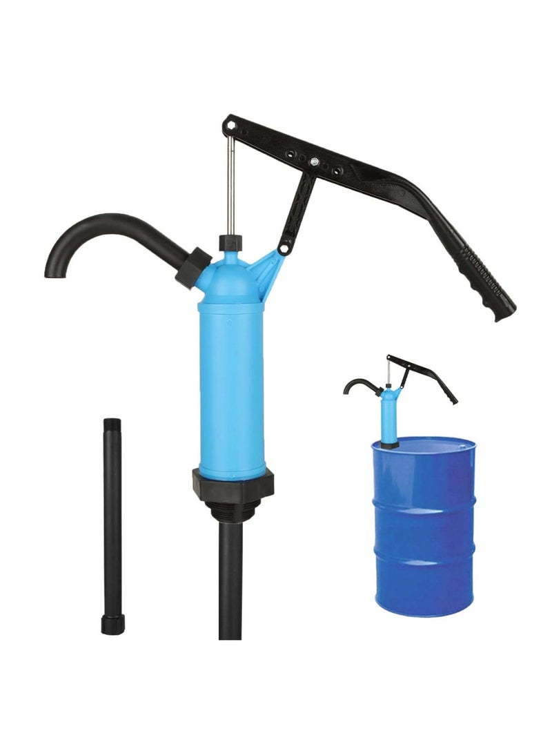 Zikra Lever Pump Lever Action Barrel Drum Pump with Non-Slip Handle Telescopic Hand Diesel Oil Transfer Extractor with Removable Nozzle for Kerosene Gear Oil Engine Oil 55 Gallon Drum Tank - Image 1
