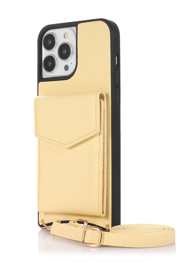 Suteni Back Cover Card Slots with Mirror Leather Phone Case for iPhone - Image 1