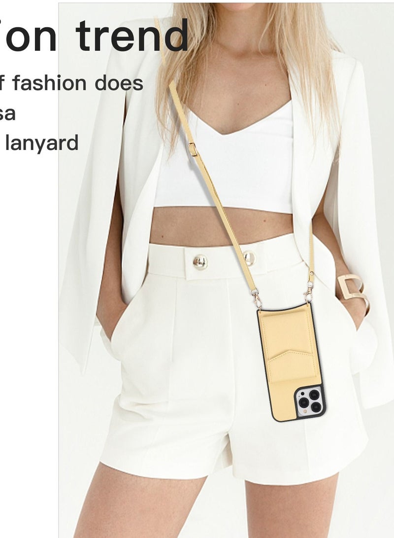 Suteni Back Cover Card Slots with Mirror Leather Phone Case for iPhone - Image 2