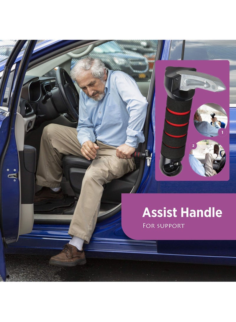 general Portable Car Door Handle Supports for the Elderly Multifunctional Seat Belt Cutter for the Elderly Specific Glass Breaker - Image 2