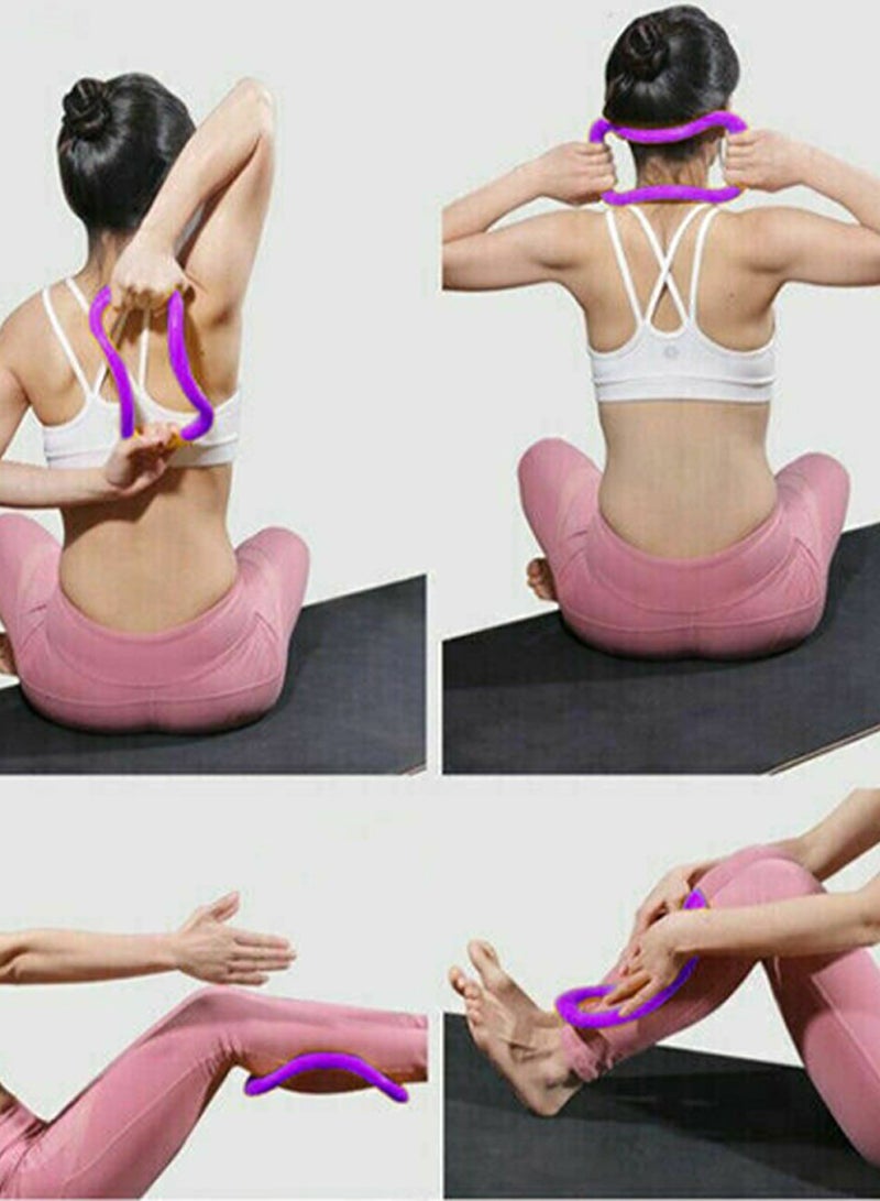 QUTOOB Yoga Stretch Ring For Pilates Exercise And Pilates Stretching, Fitness Equipment For Full Body Toning, Fascia Stretching Ring Training Tool for Shoulder Back Arm Leg, For Muscle Strength and Massage  - Image 2