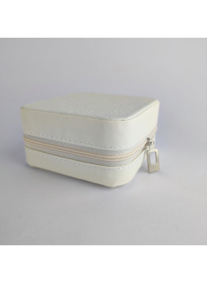 Zippered Jewelry Organizer Box – Inner Compartments & Travel-Friendly - Image 1