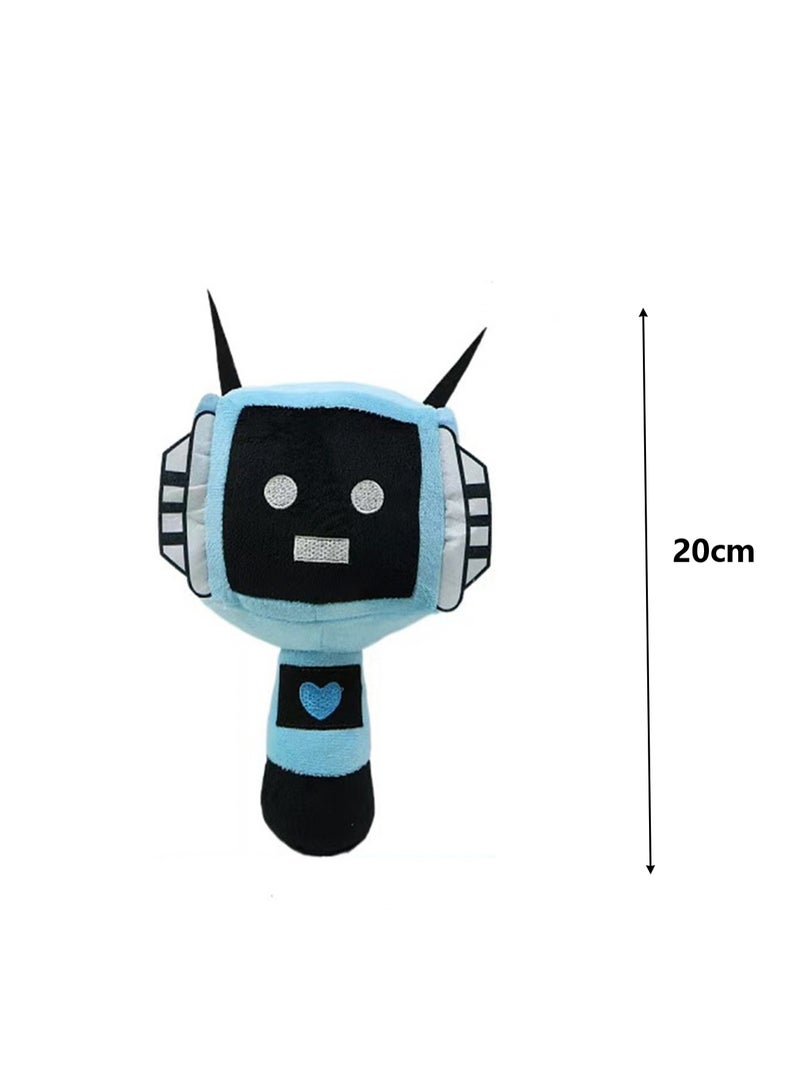 Rhythm Box Sprunki Gaming Peripheral 20cm Plush Toy, Realistic Cute Soft Plush Doll, Gift for Boys and Girls Game Fans (Blue TV) - Image 2