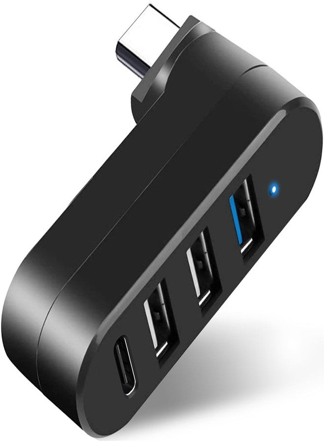 VIENON 4-Port USB C Hub [90°/180° Degree Rotatable], USB C Adapter Splitter, USB Extender for MacBook, iMac, Surface, and More C Port Laptop - Image 1