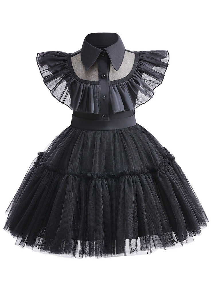 general Wednesday cosplay dress skirt tulle dress satisfies fans' character dressing needs - Image 1