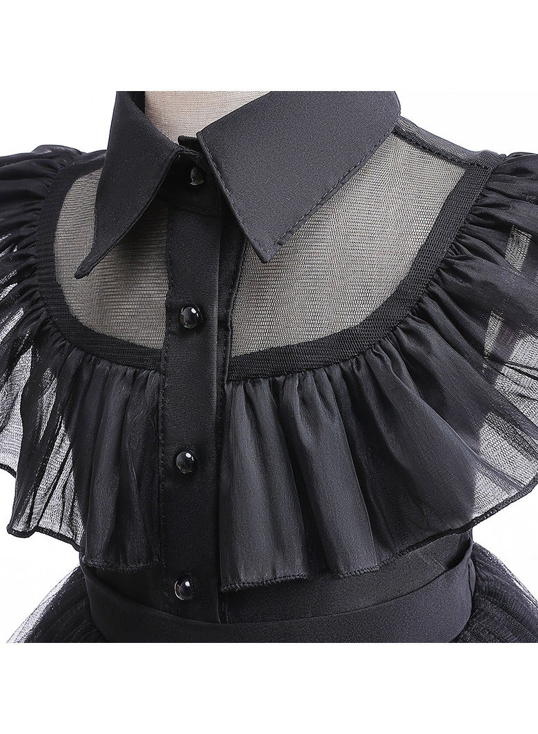 general Wednesday cosplay dress skirt tulle dress satisfies fans' character dressing needs - Image 2