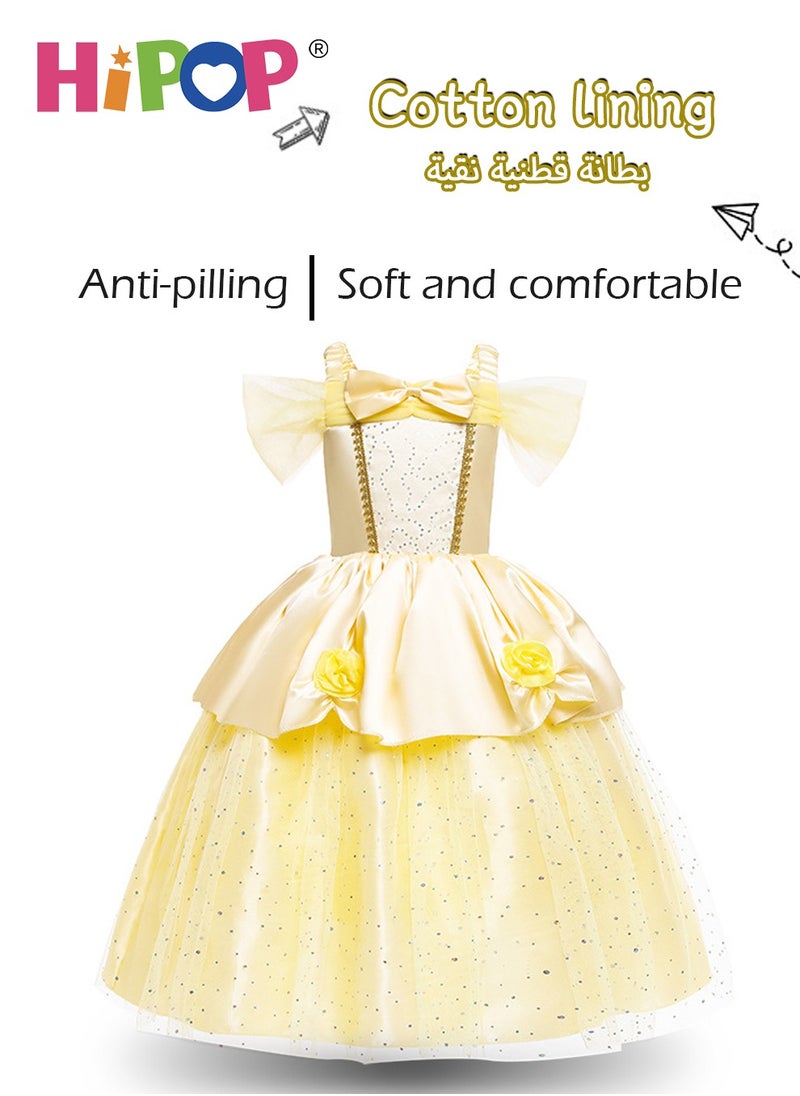 HIPOP Girls Princess Dress with Lining,Cosplay Costume,Birthday Party Outfits  - Image 2