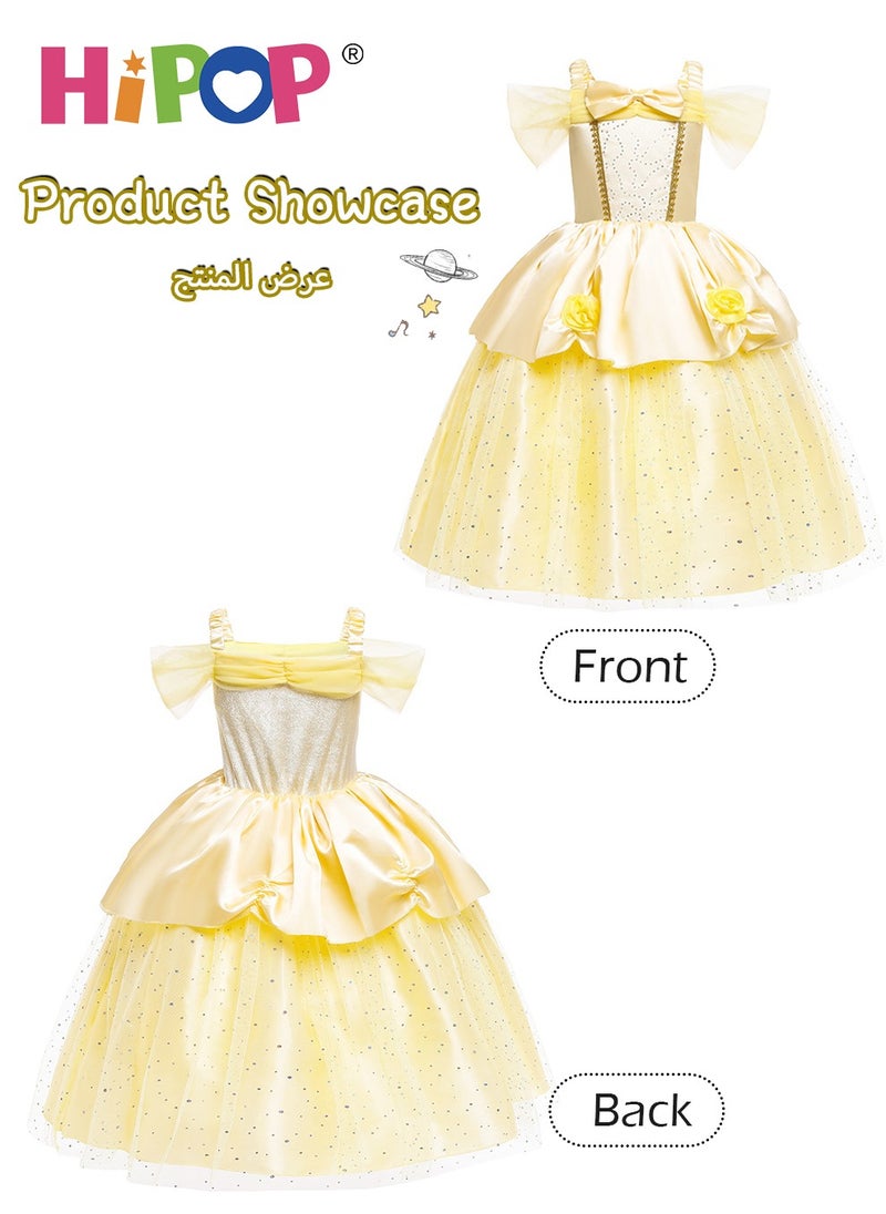 HIPOP Girls Princess Dress with Lining,Cosplay Costume,Birthday Party Outfits  - Image 3