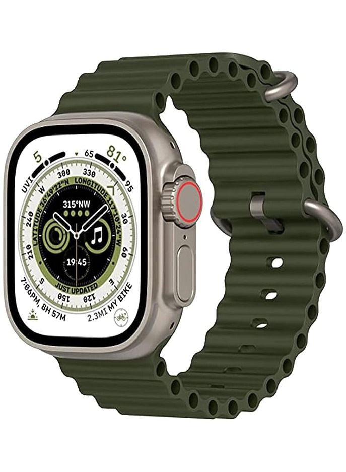 Compatible for Apple Watch Ocean Band,Fluoroelastomer Titanium Buckle Adjustable Loop Sport Strap for Apple Watch Ultra 49 mm 38mm 40mm 42 mm 44mm 41mm 45mm Series Ultra/8/7/6/SE/5/4/3/2/1 Women Men