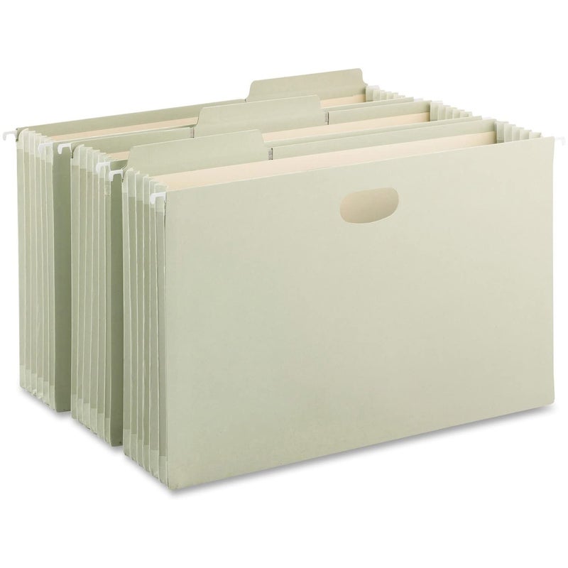 Smead FasTab Hanging Pocket with TUFF Construction and Full-Height Gusset, 5-1/4" Expansion, 1/3-Cut Built-in Tab, Legal Size, Moss, 9 per Box (64324) - Image 4