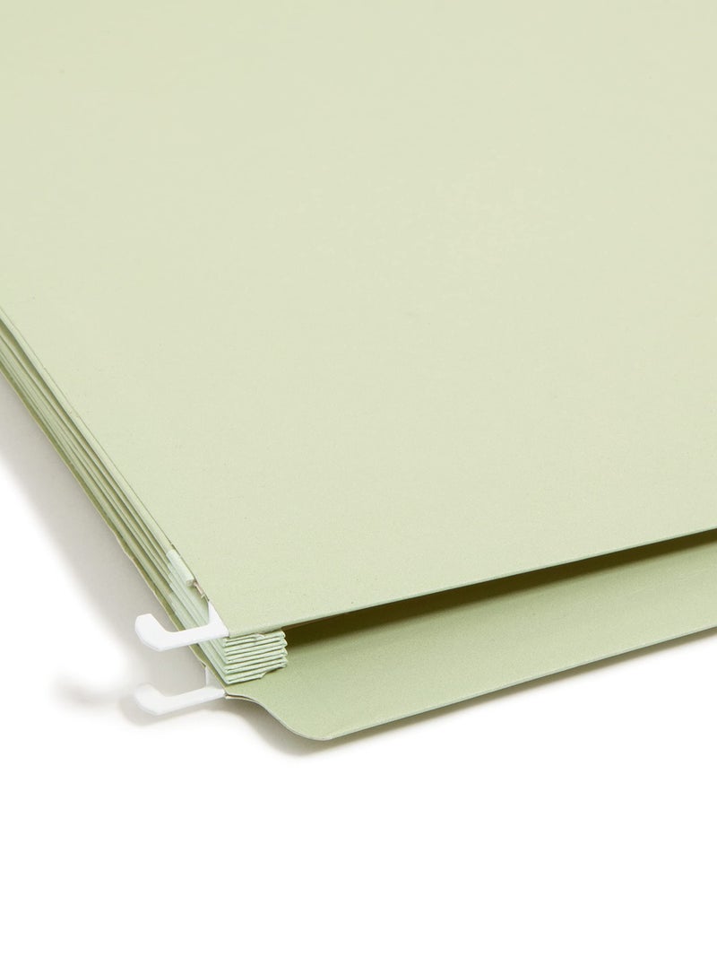 Smead FasTab Hanging Pocket with TUFF Construction and Full-Height Gusset, 5-1/4" Expansion, 1/3-Cut Built-in Tab, Legal Size, Moss, 9 per Box (64324) - Image 5