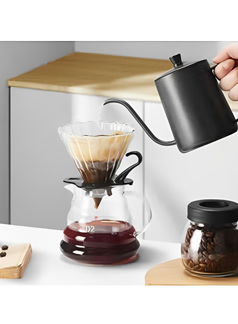 مجموعة قهوة V60 مكونة من 11 قطعة مع ماكينة قهوة تقطيرية وحقيبة سفر محمولة متكاملة. - Image 5