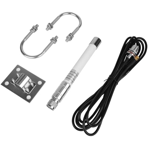 Meshnology Waterproof 915mhz Lora 5.8dbi Fiberglass Antenna with 10Ft Low Loss KMR195 Cable for Helium Hotspot RAK Nebra Bobcat 300 SenseCAP M1 Hotspot HNT Miner Heltec V3 Meshtastic Lora32 915MHz Lora Module - Image 1