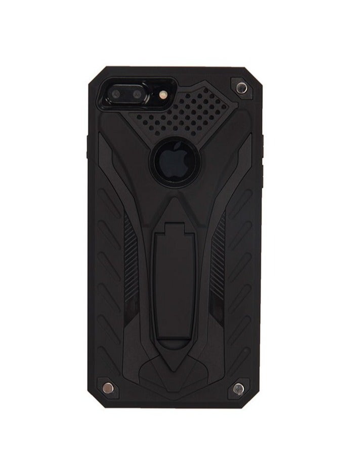 Bills iPhone 7 PLUS Premium Armor Case Built-In Kickstand - Military-Grade Shockproof Protective Cover with Reinforced Corners (Black) - Image 1