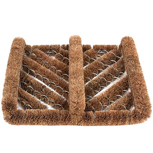 NINAMAR Natural Coir Boot Scraper Door Mat - 13 x 12 inch - Image 3