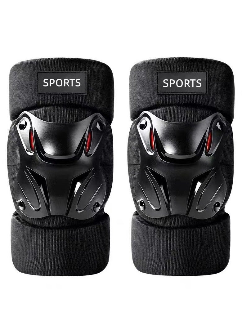 سبورتس 1 زوج دراجة نارية واقية والعتاد حراس الركبة معدات حماية ركوب الدراجات النارية منصات الركبة الرياضية الحماية - Image 2