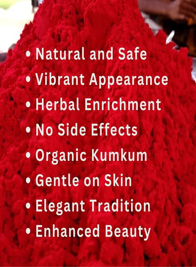 santarms مسحوق الكومكوم سيندور الطبيعي من سانتارمز للنساء - عبوة 1 كجم، مسحوق كومكوم أحمر عضوي لطقوس البوجا والتيلك والسوهاج | بدون آثار جانبية | لطقوس آمنة ومقدسة، بيع بالجملة - Image 4
