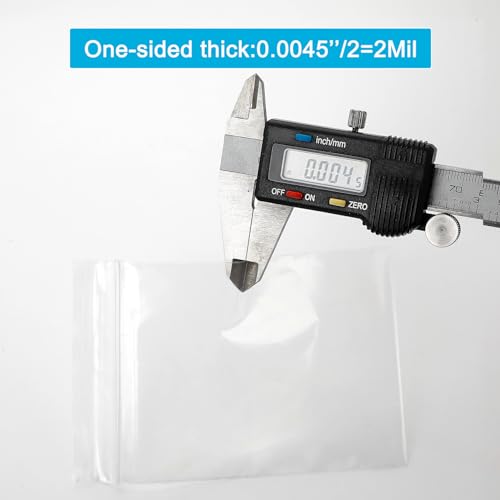 Enbreey 3''x 5'', (Pack of 100) 2 mil Thick Clear Plastic Reclosable Zip Poly Bags with Resealable Lock Seal Zipper for Photo, Jewelry, Bakery, Treats, Travel, Storage, Packaging & Shipping - Image 4