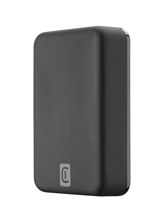 cellular line - 10000 mAh Power Bank with Wireless Charging Black - Image 1