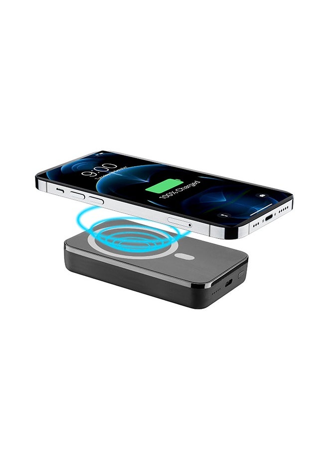 cellular line - 10000 mAh Power Bank with Wireless Charging Black - Image 1