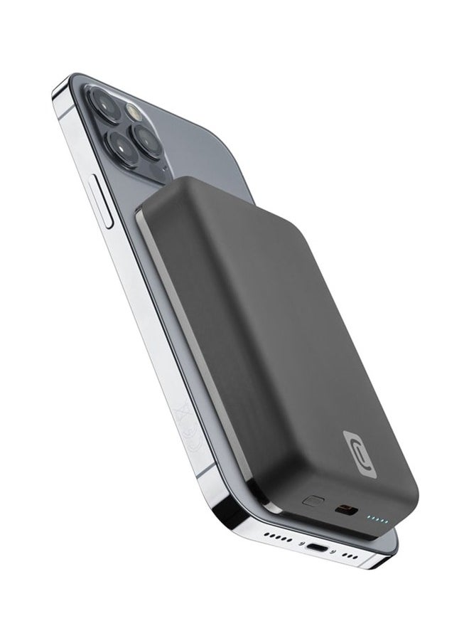 cellular line - 10000 mAh Power Bank with Wireless Charging Black - Image 1