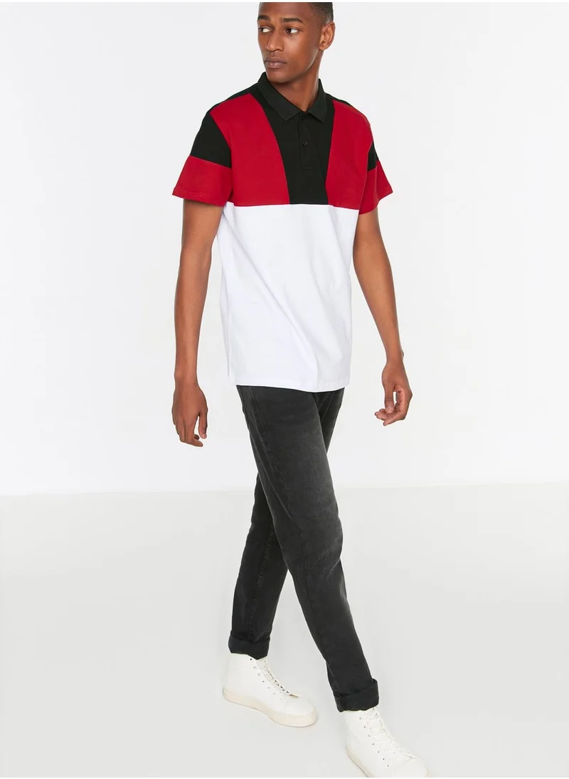 trendyol Colour Block Regular Fit Polo