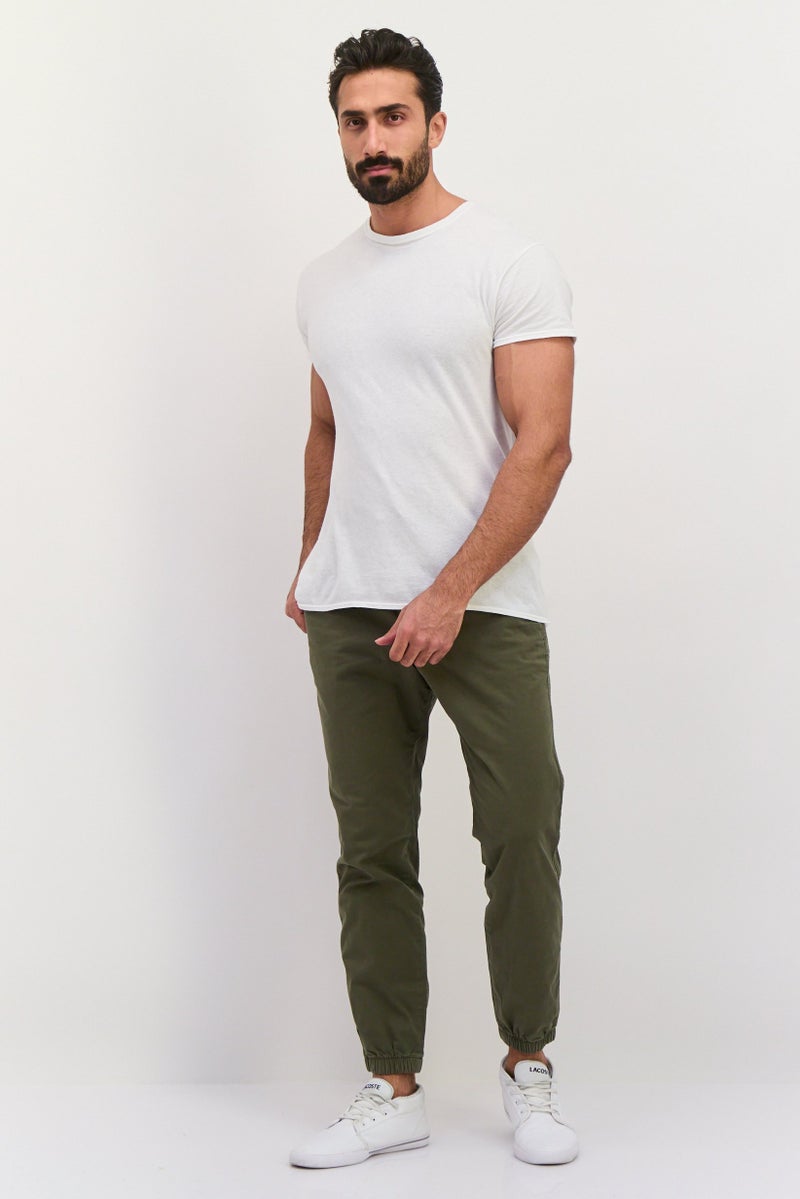 GAP سروال جوجر عادي للرجال، زيتوني - Image 4