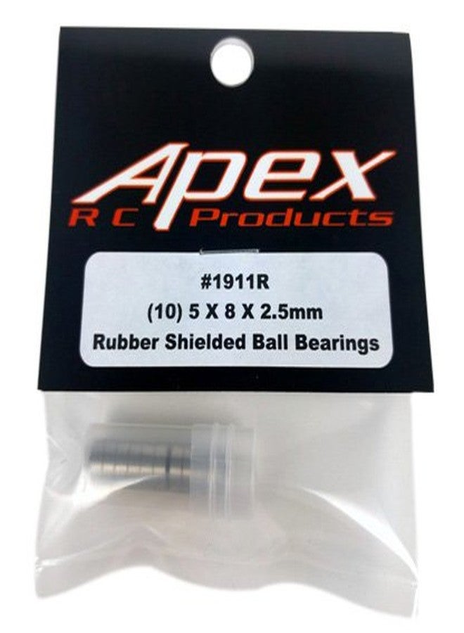 Apex RC Products 10 Pack 5x8x2.5mm Rubber Shielded Ball Bearings MR85-2RS 1911R - Image 4