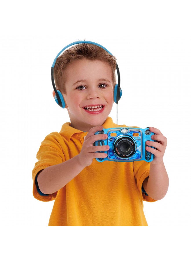 VTech Kidizoom Duo 5.0 Deluxe Digital Selfie Camera with MP3 Player and Headphones, Blue - Image 4