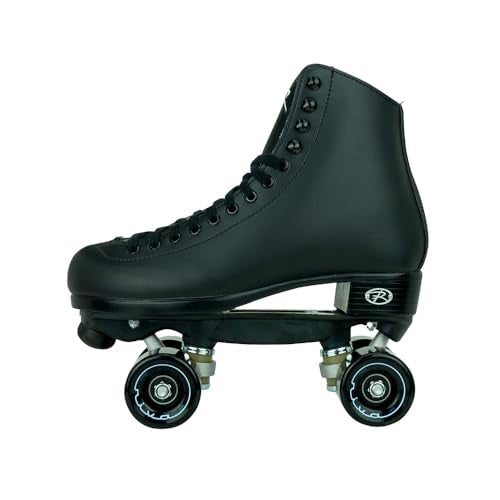Riedell Boost Roller Skates - Lightweight, Comfortable Indoor Quad Skates for Men and Women Beginner to Seasoned with Smooth Retro Build - Black - Size 5 - Image 2