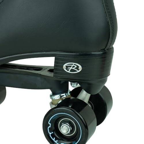 Riedell Boost Roller Skates - Lightweight, Comfortable Indoor Quad Skates for Men and Women Beginner to Seasoned with Smooth Retro Build - Black - Size 5 - Image 5