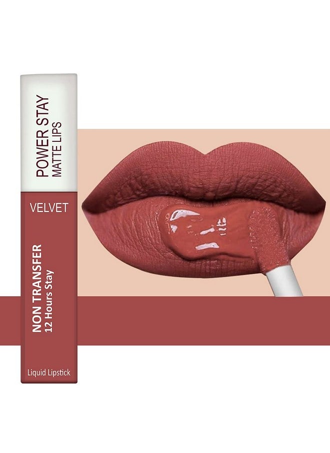 فور شور - ® مجموعة أحمر الشفاه السائل غير اللامع المقاوم للماء (يدوم حتى 12 ساعة) (Cherry Maroon Peach Nude) - Image 1
