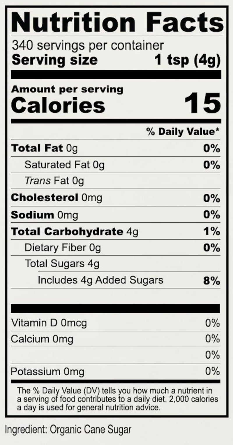 Anthony's Organic Cane Sugar, 3 lb, Granulated, Gluten Free & Non GMO - Image 5