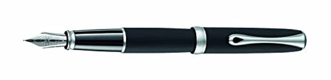 Diplomat Excellence A2 Fountain Pen With Steel Medium Nib Lapis Black/Matt Chrome - Image 2