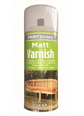 Rapide Paint Factory Clear Matt Varnish Spray Aerosol 250ml - pzsku/Z9E4AEFFDC81B639AAB71Z/45/_/1730961265/2fb7a669-0af3-4a79-a74a-709322c63413