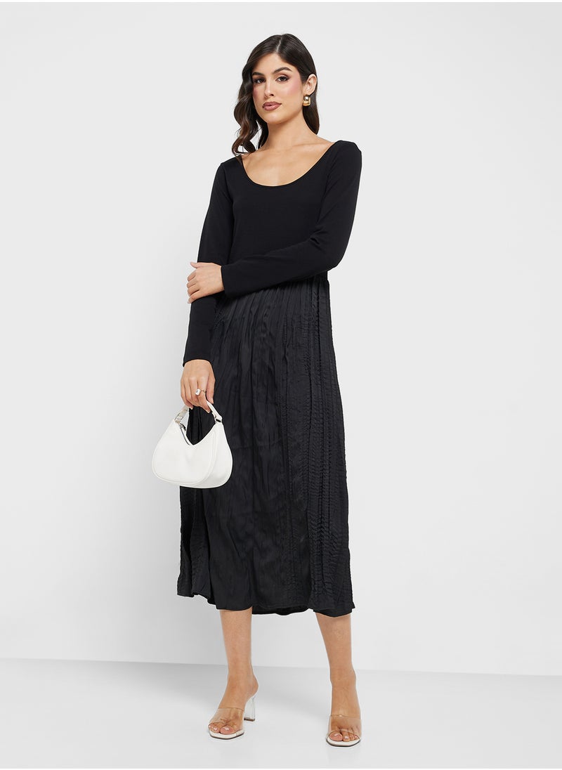 Jovonna London - Long Sleeve Landon Scoop Neck Dress - Image 1