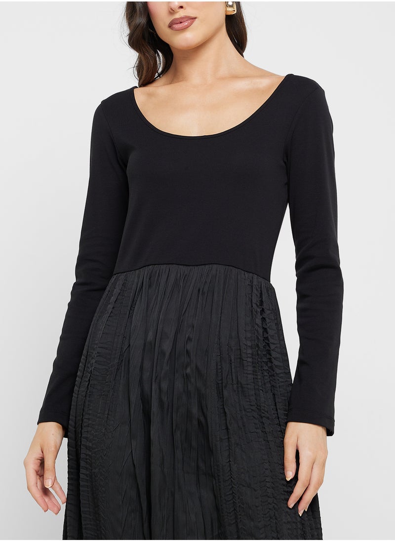 Jovonna London - Long Sleeve Landon Scoop Neck Dress - Image 1