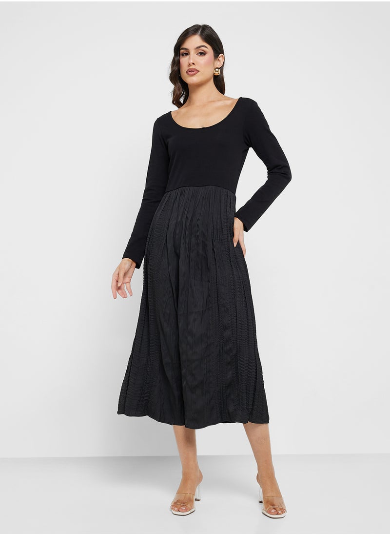 Jovonna London - Long Sleeve Landon Scoop Neck Dress - Image 1